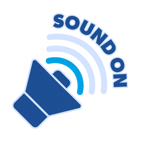 Turn Up Sound Sticker by University of Wisconsin-Stout