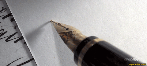 writing GIF
