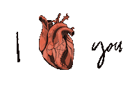 I Love You Heart Sticker