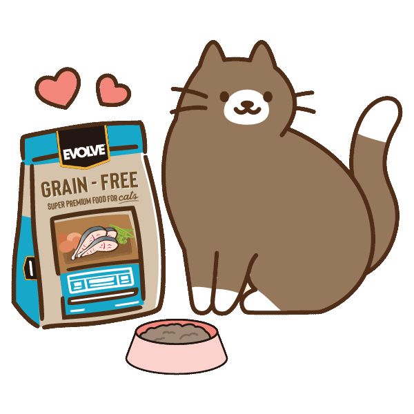 Cats Evolve Sticker by Sunshine Mills
