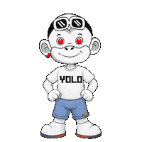 Lets Go Yolo Sticker by Zhot