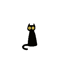 justAen dance cat yellow blackcat Sticker