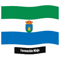 Bandera Malaga Sticker by Formación Ninja
