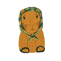 bananapintada capybara turning capivara bananapintada Sticker