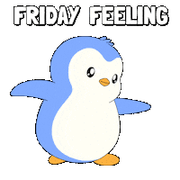 Its Friday Happy Dance Sticker by Pudgy Penguins