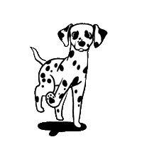 Dog Walking Sticker by うちクリ