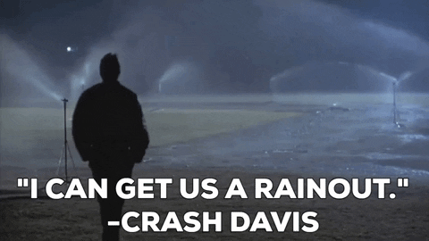 tobromas giphygifmaker bull durham crash davis rainout GIF