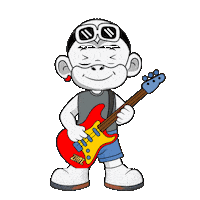 Happy Rock Sticker by Zhot