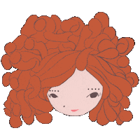 Red Hair Girl Sticker