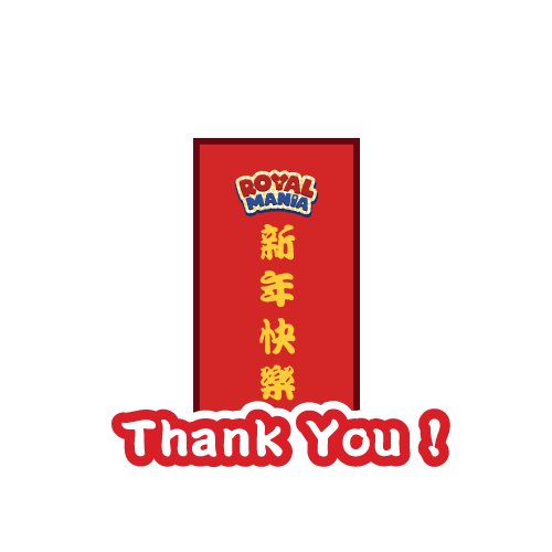 Chinese New Year Thank You Sticker by Royal Mania