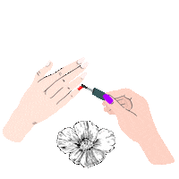 esteticaamapola beauty nails manos amapola Sticker