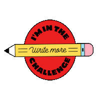 SchoolforWriters fun challenge writing pencil Sticker