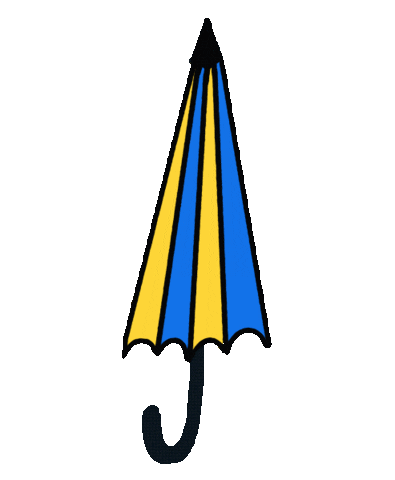 Umbrella Hearts Sticker by Mrs. Mobile