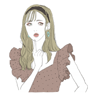 Girl 考える Sticker