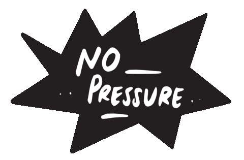 No Pressure Comedy Sticker