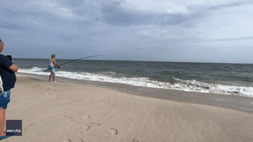 Man Reels in Shark on Long Island's Jones Beach