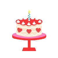 Celebrate Happy Birthday Sticker by Jessica Lau