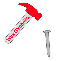 Hammer Nagel Sticker by riedelbau