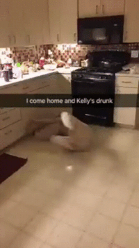 drunk home GIF