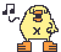 Bird Chicken Sticker by ぴょろりんちょ（ひよこ人間ぴよ）