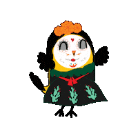 LincolnGoldfinchLaw halloween calaverita diademuertos goldie Sticker