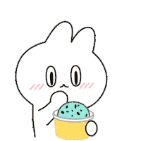 Yum Yum Rabbit Sticker by Kcomics