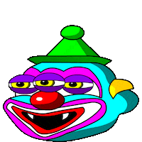 Happy Clown Wow Sticker by Grande Dame