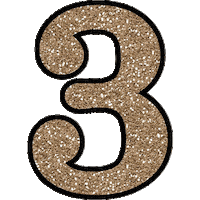 Sparkle Number Sticker by Casino de Divonne