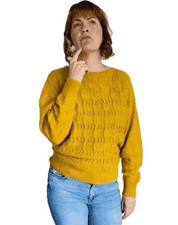 Thinking Sticker by Marjolein