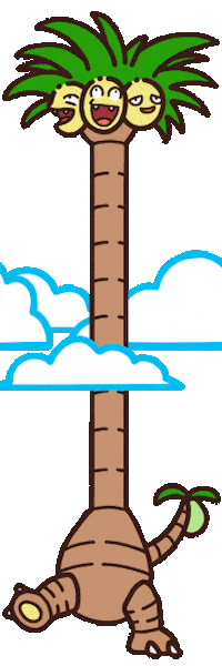 Happy Palm Tree Sticker by Pokémon