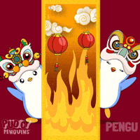 Chinese New Year Penguin GIF by Pudgy Penguins