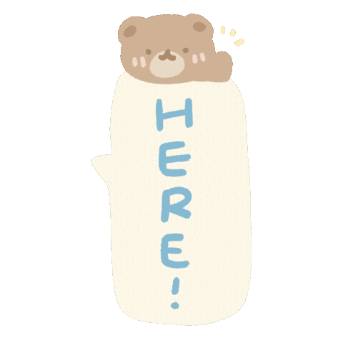 applemono2019 animal bear point here Sticker