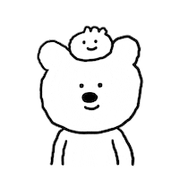 Sorry Bear Sticker by moreparsley