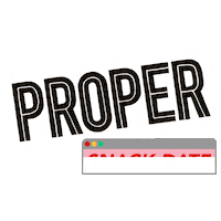 Date Popcorn Sticker by Proper