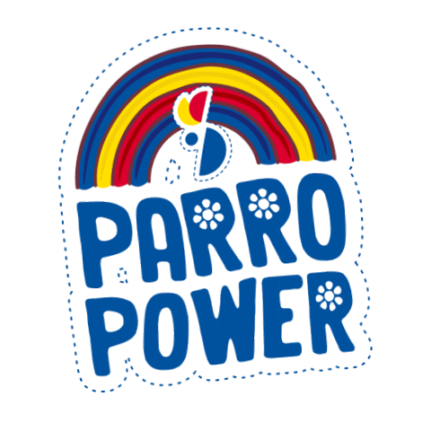 Rainbow Love Sticker by Parrolabs