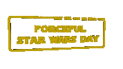 May Star Wars Sticker by OpticalArtInc.