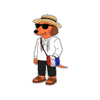 casa24records music panama producer dachshund Sticker