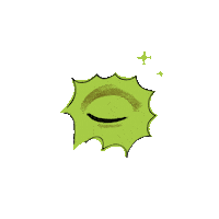 illustratingchange green eyes sparkle eye Sticker