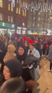 Morocco Fans Celebrate World Cup Win 