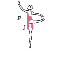 Pink Dancer Sticker by Attitude Dance & Active Wear