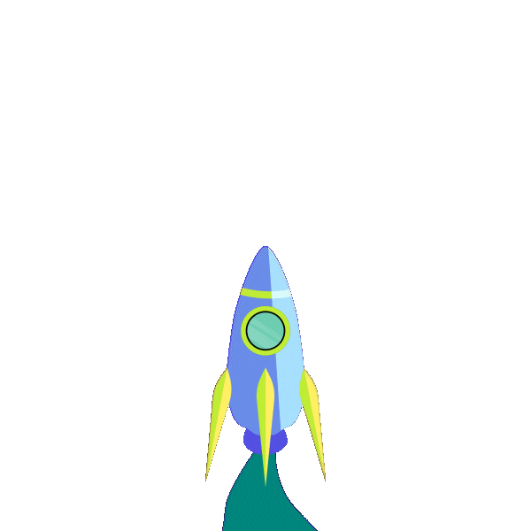 Space Rocket Sticker by Merck