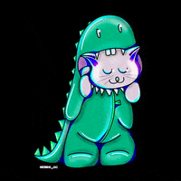 Sleepy T-Rex GIF