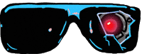 Sunglasses Robot Sticker by Originals