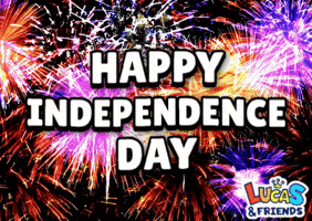 United States Celebration GIF by Lucas and Friends by RV AppStudios
