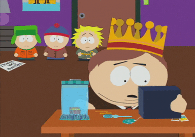 eric cartman crown GIF by South Park 