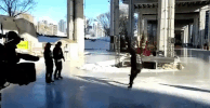 toronto ice skate group GIF