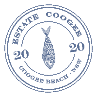 Logo Fish Sticker by Estate Coogee