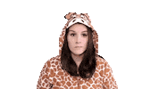 Giraffe Rolling Eyes Sticker by Elizabeth Goddard