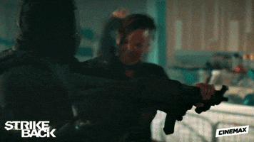 cinemax kick ouch cinemax bad guy GIF