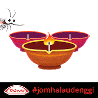 Nyamuk Diwali Sticker by Know Dengue Malaysia